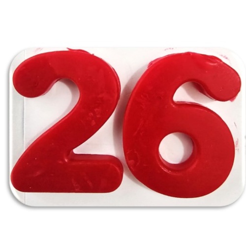 Two Wax Year Numbers for Paschal candle - large (Current year)