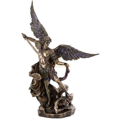 77cm - St Michael the Archangel Bronze Statue