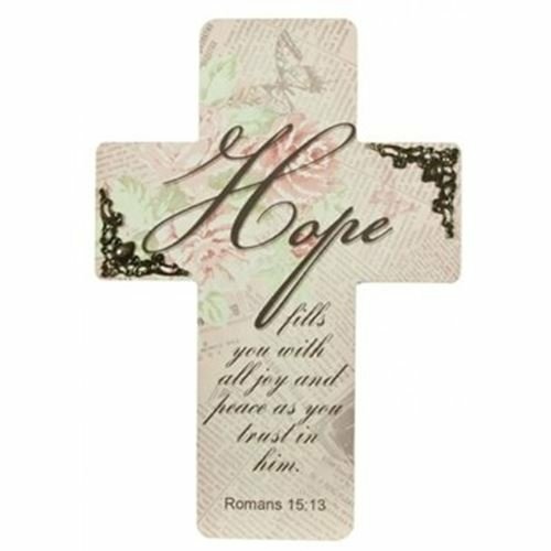 Hope  Wooden wall Cross - 24cm