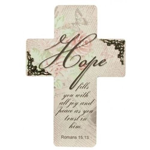 Hope  Wooden wall Cross - 24cm