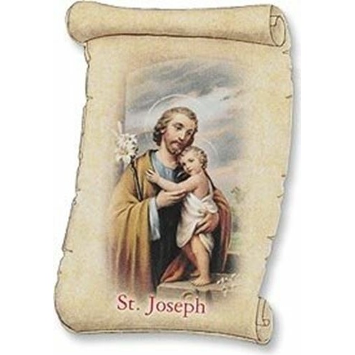 Traditional Catholic St Joseph Magnet - Patron of Fathers, unborn children, workers