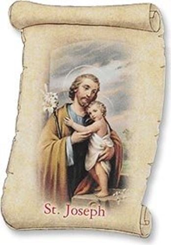 Traditional Catholic St Joseph Magnet - Patron of Fathers, unborn children, workers