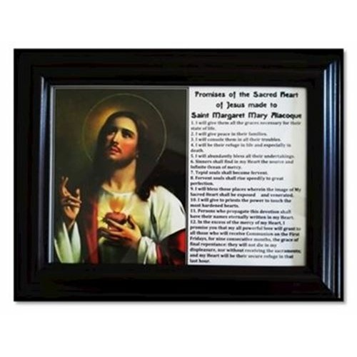 Sacred Heart & Twelve Promises framed print