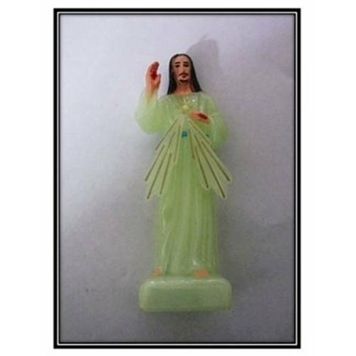 10cm Divine Mercy Glow in the Dark Plastic Statue