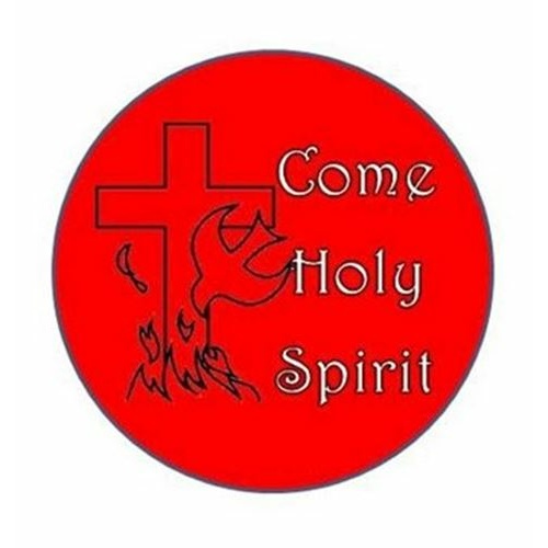 Come Holy Spirit Button Pin