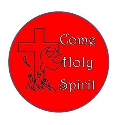 Come Holy Spirit Button Pin