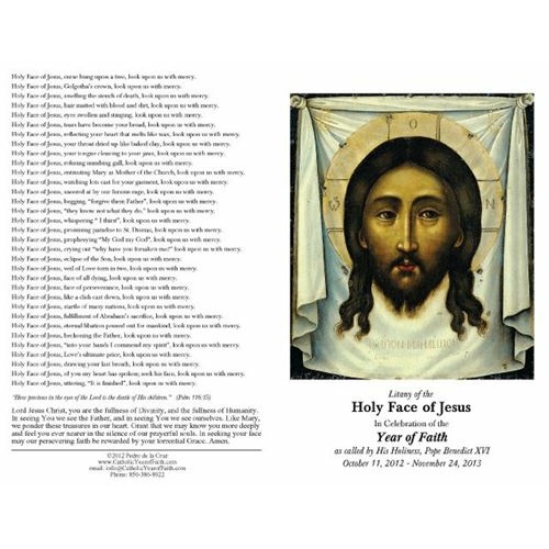 Litany of the Holy Face of Jesus - Year of Faith