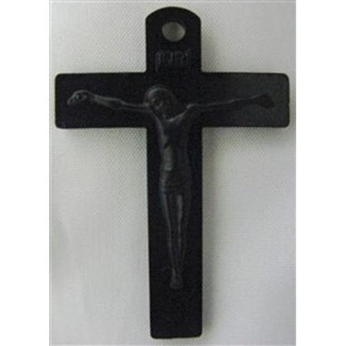 Mission Rosary Black Crucifix