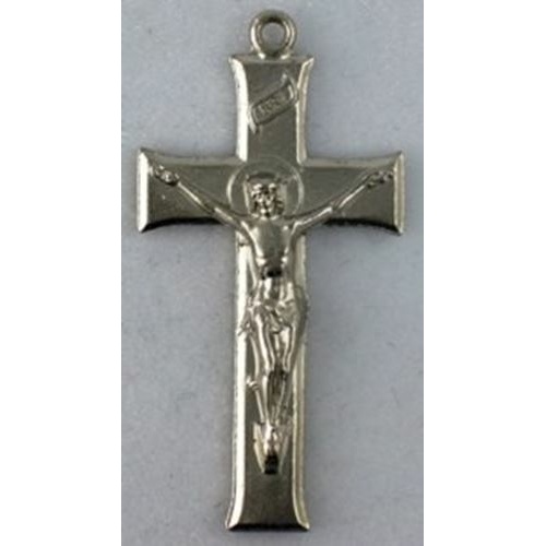 Mission Rosary Nickel plated Crucifix