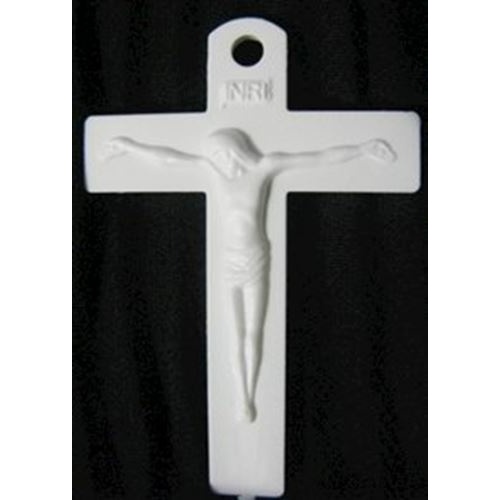 Mission Rosary White Crucifix