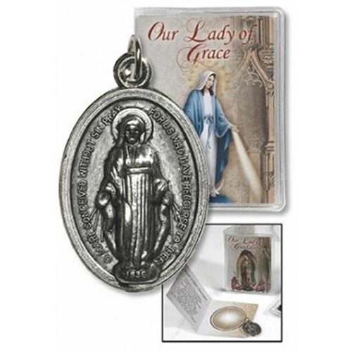 Our Lady of Grace Medal with PVC Folder