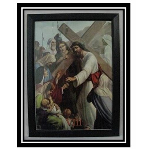 Stations of the Cross - A3 Black Framed set of 14 Stations