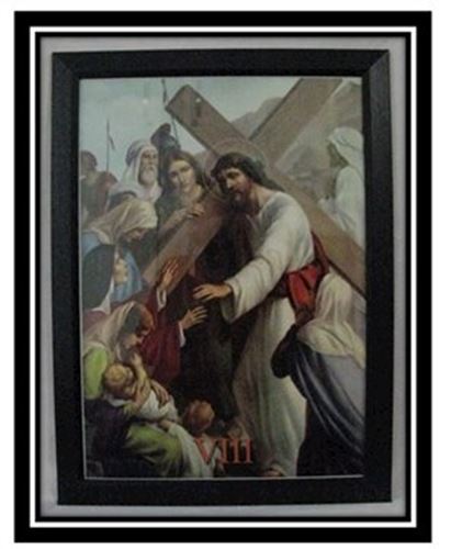 Stations of the Cross - A3 Black Framed set of 14 Stations