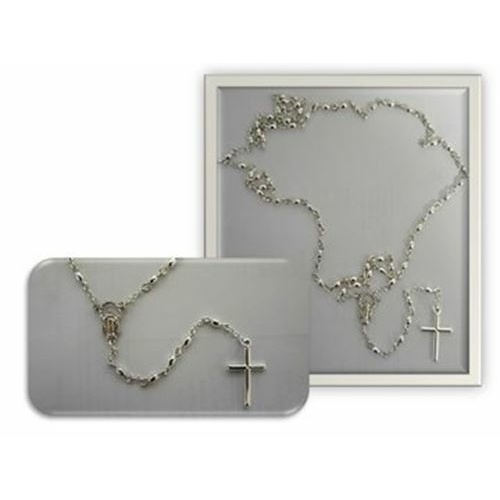 Sterling Silver Oval Rosary