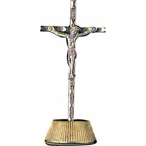7.5cm Standing Metal Crucifix   - magnetic /self sticking