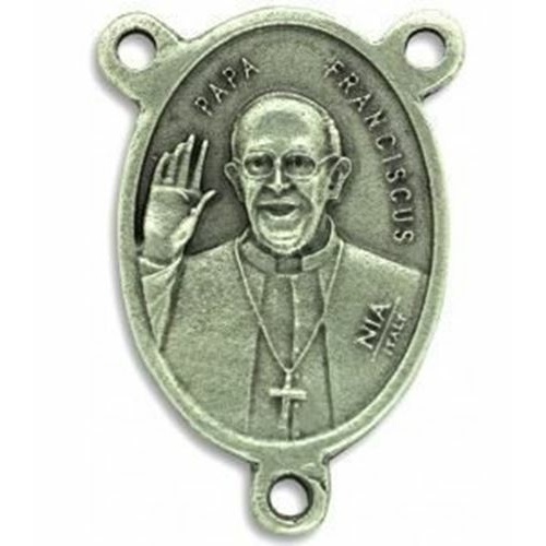 22mm Oval Silver Center - Pope Francis