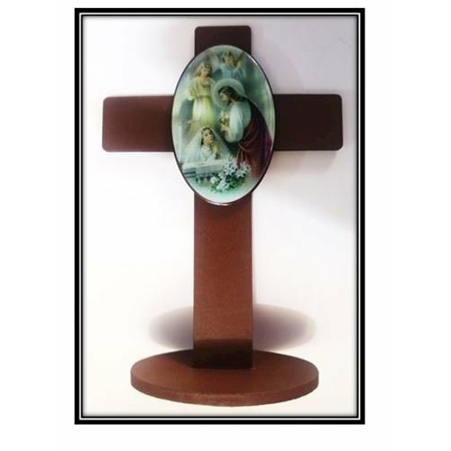 Girl & Jesus - First Holy Communion Standing Cross