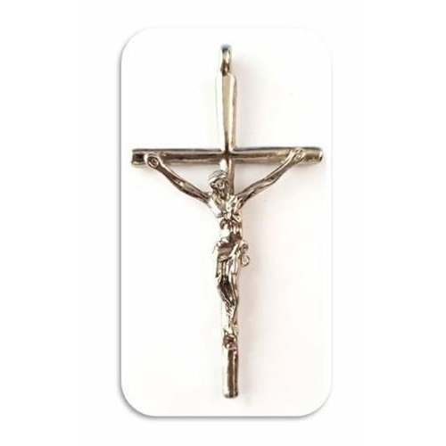 5.5cm Traditional Crucifix in silver