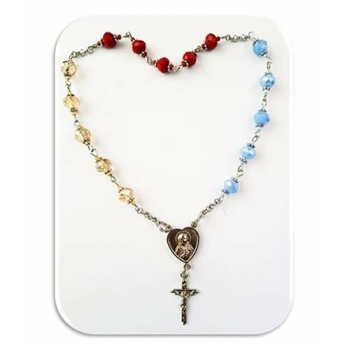 Chaplet Prayer for the Immaculate Heart of Mary - In Silver - Limited Edition