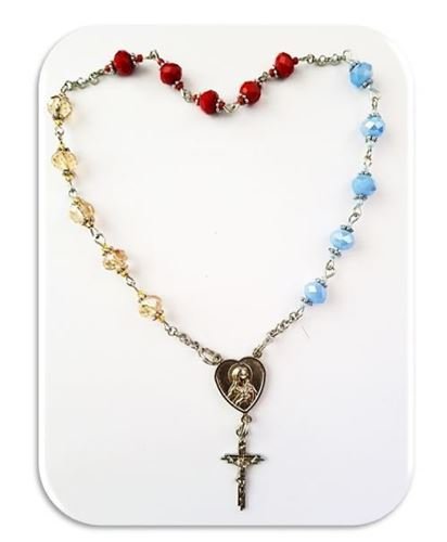 Chaplet Prayer for the Immaculate Heart of Mary - In Silver - Limited Edition