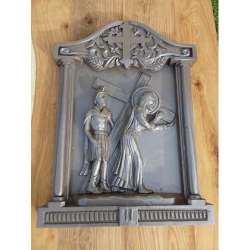 15 Stations of the Cross - Hand Carved Resin - 61 x 42 x 6cm
