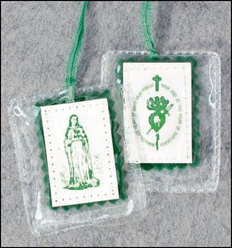 Laminated Green Scapular - markdown