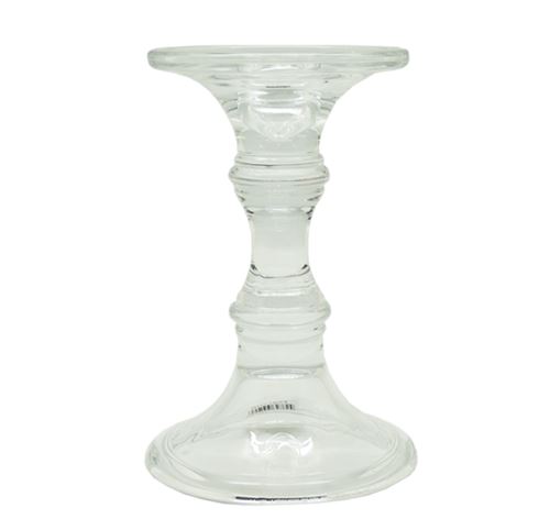 17cm tall Elegant Glass Candle Holder