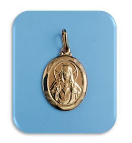 23mm 18kt gold filled Sacred Heart Pendant