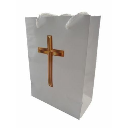 Gold Cross Gift Bag