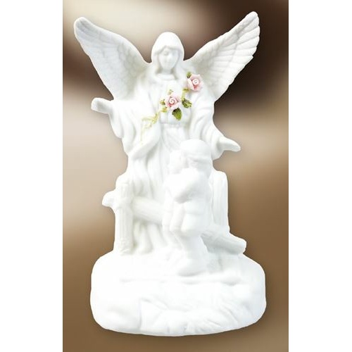 12cm Porcelain Guardian Angel  Statue with LED light
