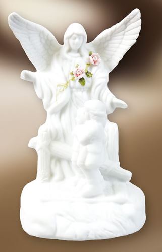12cm Porcelain Guardian Angel  Statue with LED light
