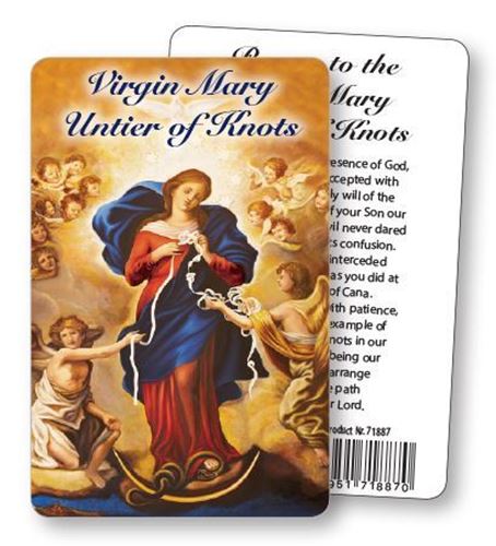 Our Lady of Knots Holy Prayer Card