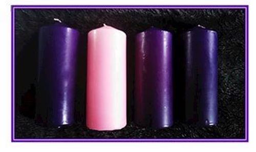 Advent Candles Set of 4  - 7cm x 13cm