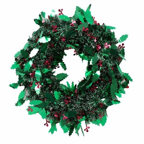 38cm diameter  Tinsel Wreath
