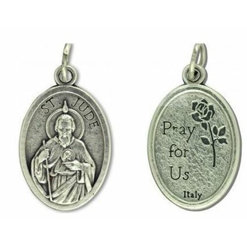 St Jude Sterling Silver Pendant