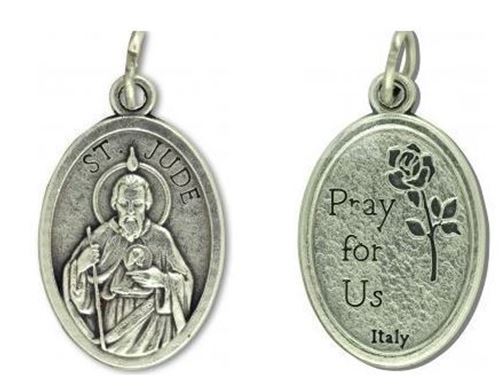 St Jude Sterling Silver Pendant