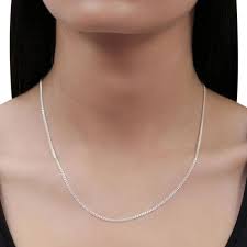 Sterling Silver 50cm Curb Link (2mm Link) Chain