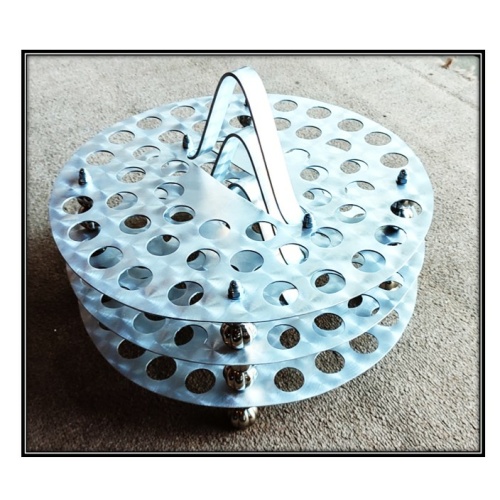 Holy Communion Tray - Aluminium  - 48 high quality cups - Stackable - 1 Tray