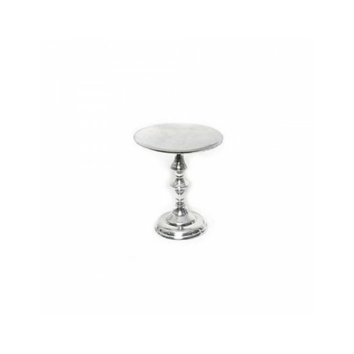 24cm tall x 21cm wide  Flat topped - Silver Altar Candle holder