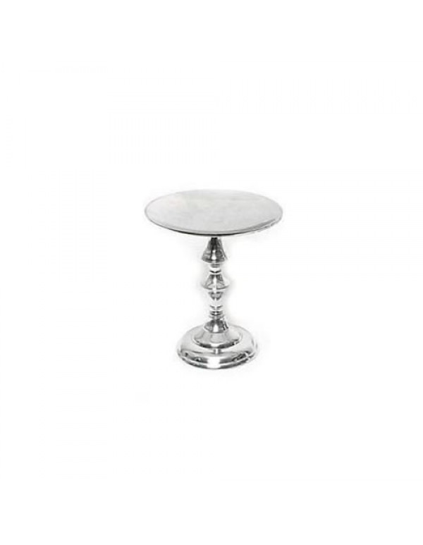 24cm tall x 21cm wide  Flat topped - Silver Altar Candle holder