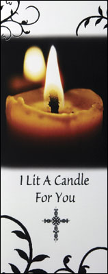 I Lit a Candle for You - Greeting card