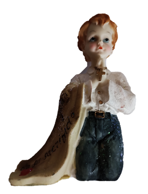 13cm Praying Boy Statue