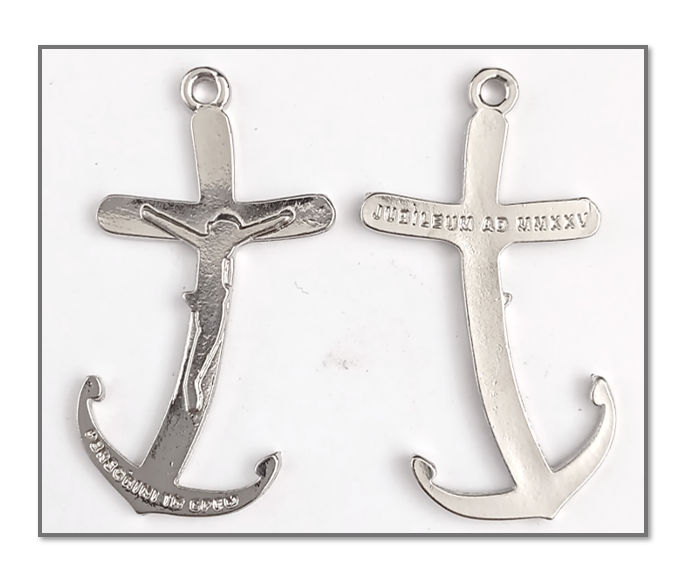Anchor Crucifix or Pendant - 42mm (Symbol of Faith, Hope, Redemption and Strength)