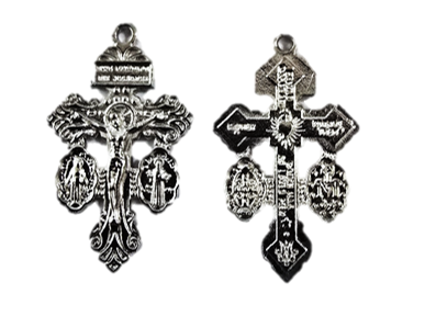 Mini 25mm Pardon Crucifix with the Miraculous Medal & St Benedict
